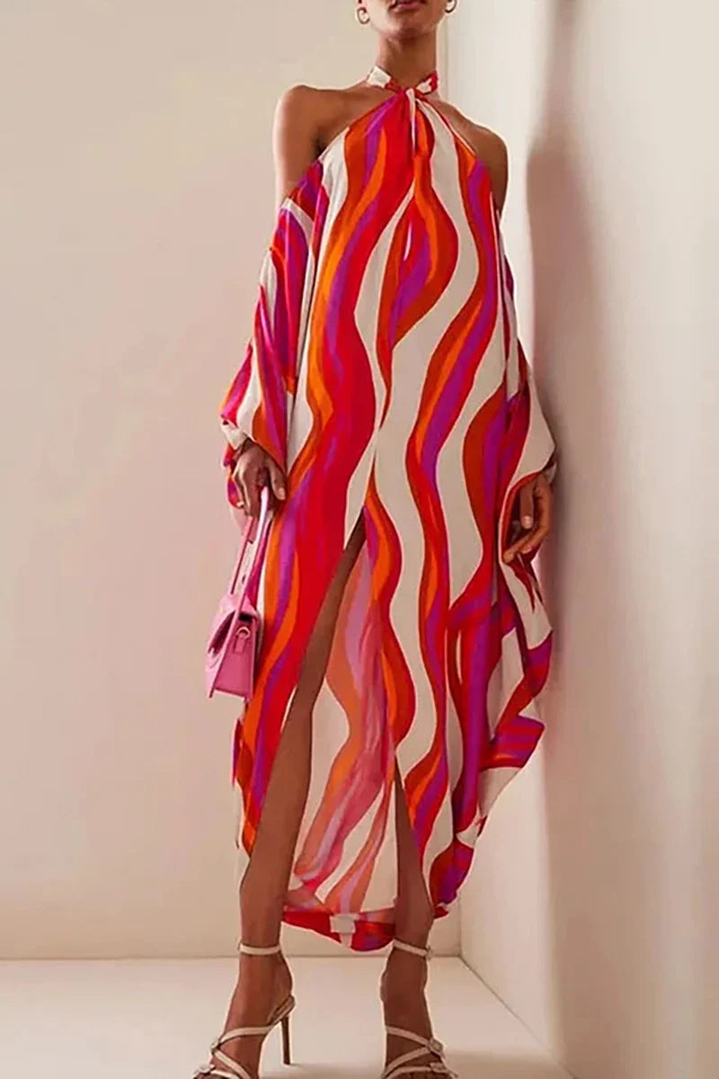 Traje de baño halter y bikini de un solo hombro