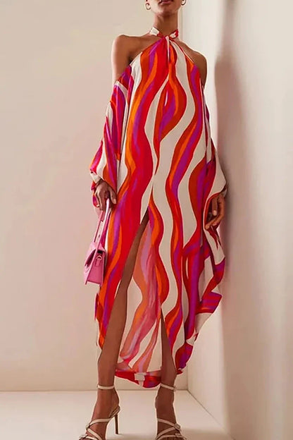 Traje de baño halter y bikini de un solo hombro