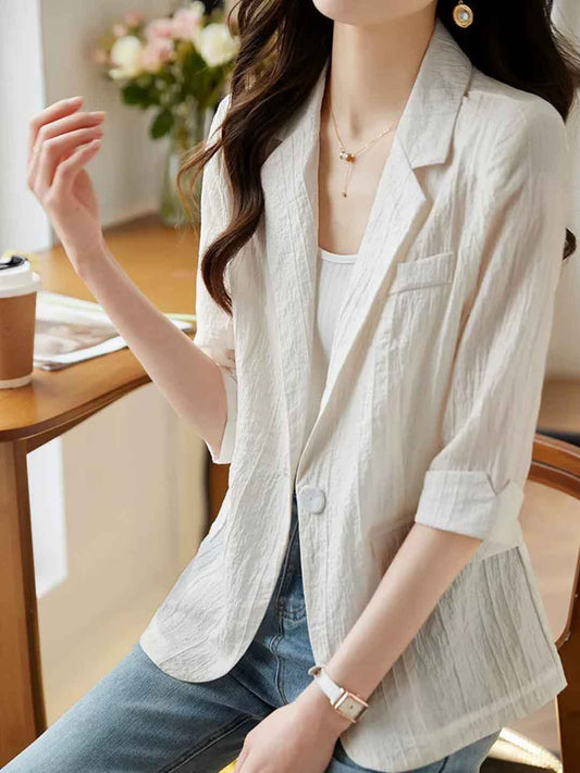Sydney Casual Solid Color Suit Shirt