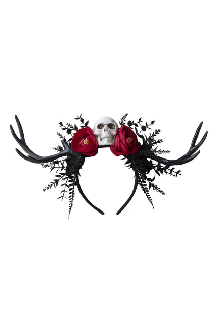 Diadema de calavera con aro de no muertos