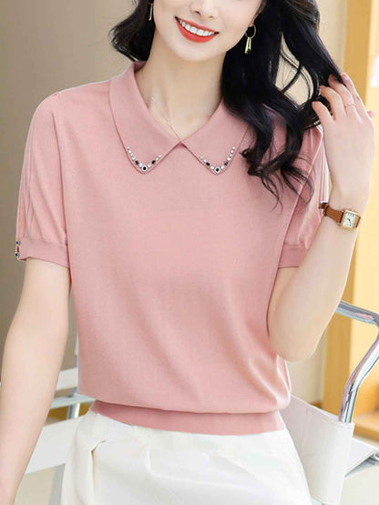 Victoria Loose Lapel Knitted Top