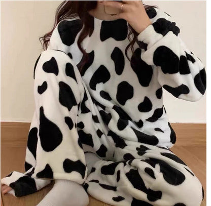 Cow Pattern Sleepwear Pajamas Set