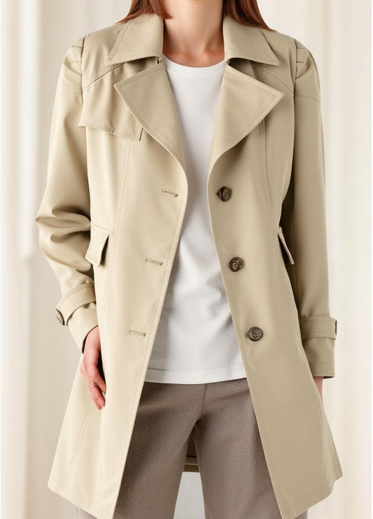 Straight Mid-length Trench Coats