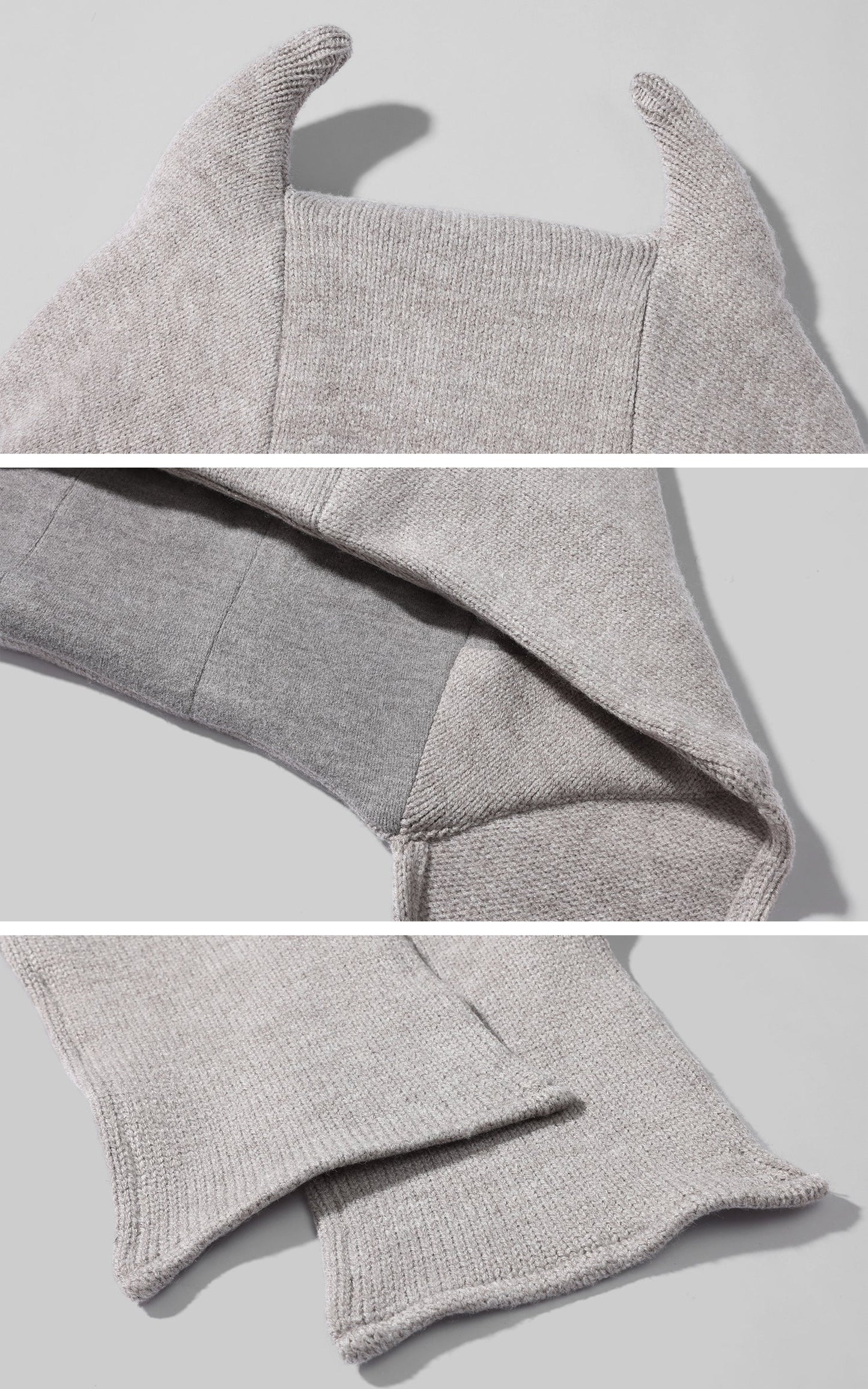 Furry Hood Jacket & Knit Hood Hat Set with Slim Top and Drawstring Shorts