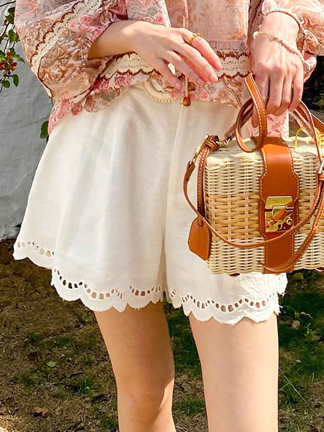Katherine Classic Embroidered Shorts