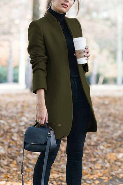 Elegant And Stylish Commuter Stand Collar Coat(6 Colors)