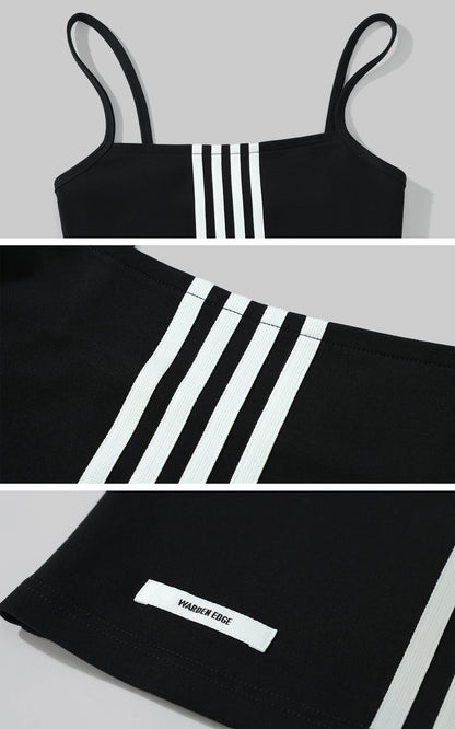 Triple Stripe Minimalist Bodycon Dress