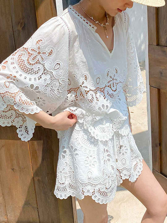 Morgan Vacation Embroidered Shorts