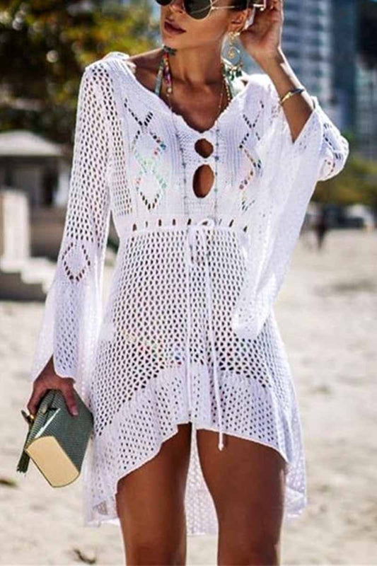 Hollow Knitted Beach Cover-up(4 colors)
