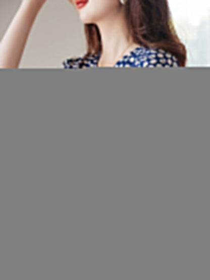 Isabella Classic Chiffon Polka Dot Printed Top