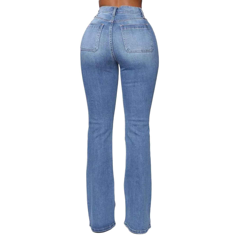 Women's Stretchy High-waisted Bootcut Flare Jeans | Great for Everyday Wear