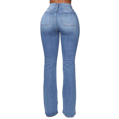 Women's Stretchy High-waisted Bootcut Flare Jeans | Great for Everyday Wear