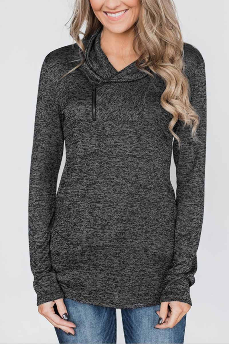 Slim Long Sleeve Tops(2 colors)