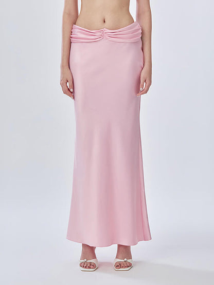 Satin Fishtail Skirt