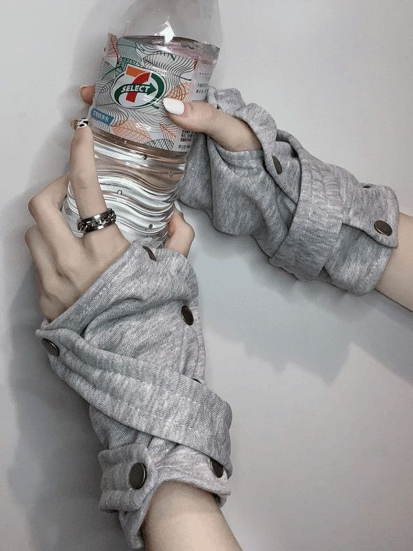 Trendy Harajuku Punk Half-finger Gloves