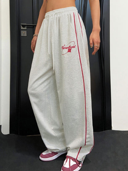 Hip Pop Piping Detail Cargo Pants