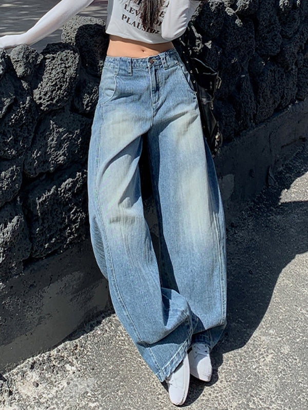 American Retro Street Design Boyfriend Jeans