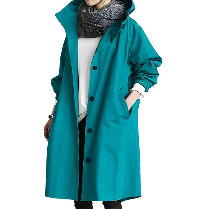 Chaqueta impermeable y transpirable con capucha para mujer | Ideal para actividades al aire libre