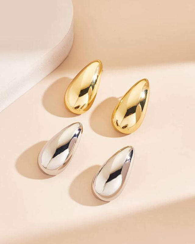 Metal Drop Earrings
