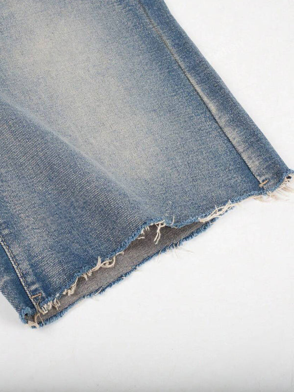 Y2K Vintage Slant Pocket Denim Shorts