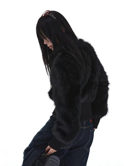Soft Thick Pile Furry Jacket