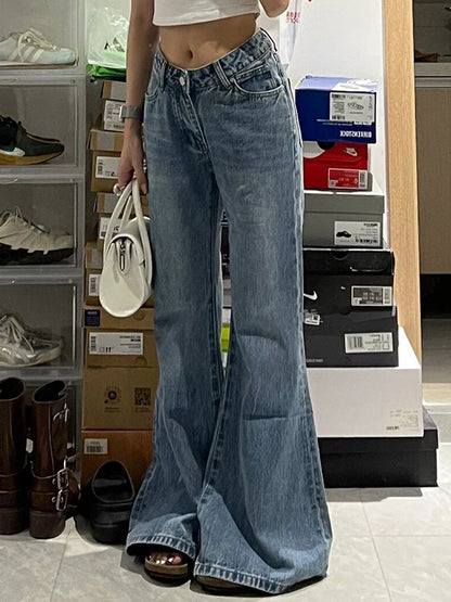 Slim Fit Micro Drag Floor Flare Jeans