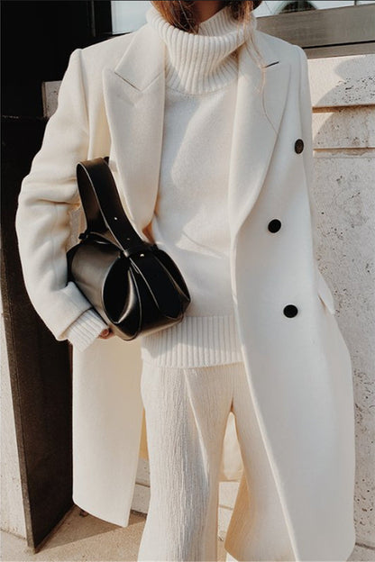 Double Breasted Slim Coat