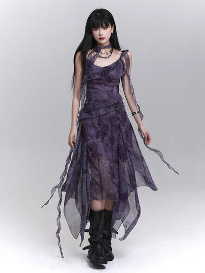 Slimming Soft Strap Midi Dress