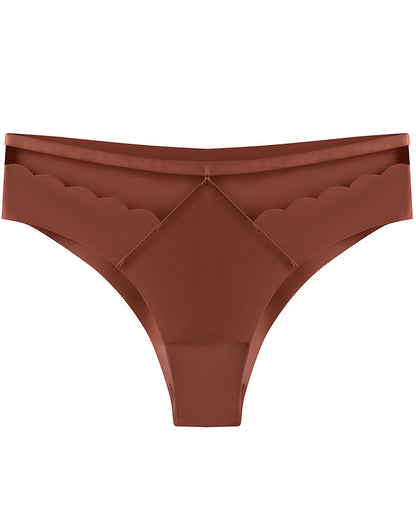 Hip Lifting Low Waist Ice Silk Seamless Invisible Breathable Briefs