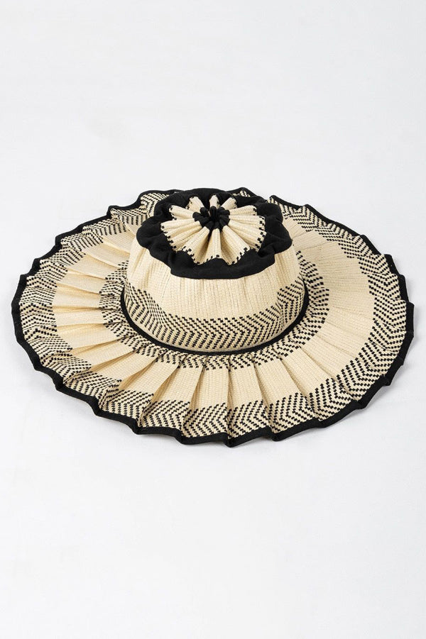 Stylish Foldable Sun-protective Woven Casual Straw Hat