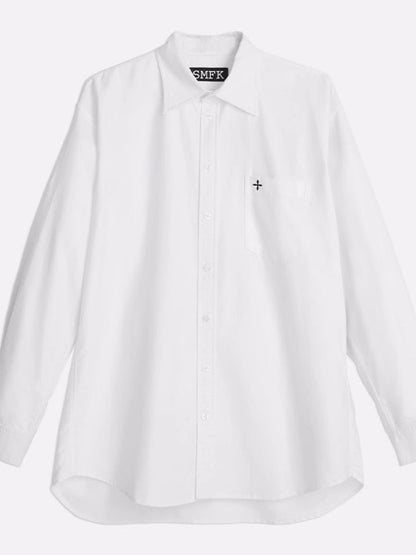 Classic Solid Cross Stitch Blouse
