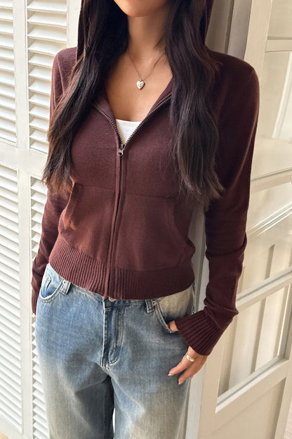 Y2K Trendy Knit Hoodie
