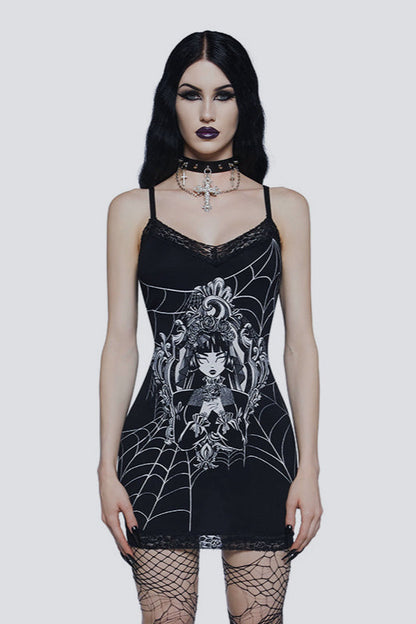 Street Style Graphic Cami Mini Dress
