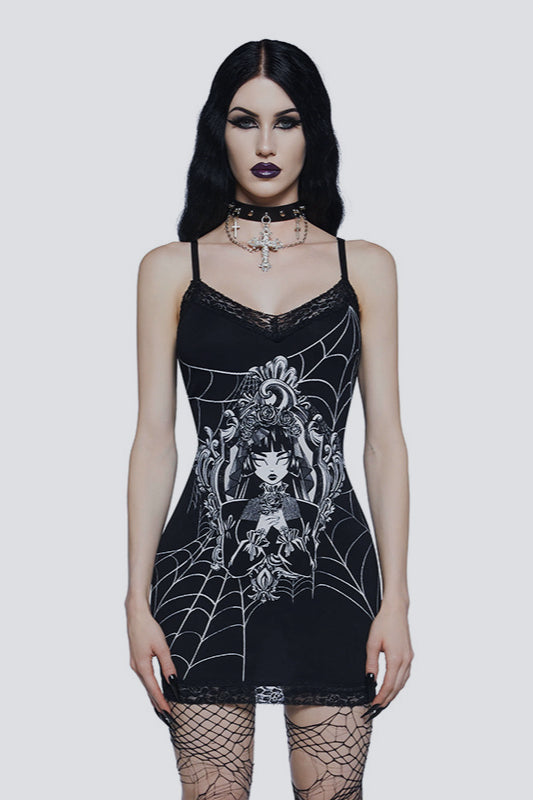 Street Style Graphic Cami Mini Dress