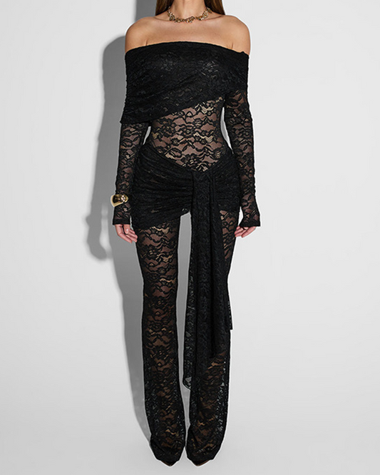 Lace Patchwork Sexy Jumpsuit