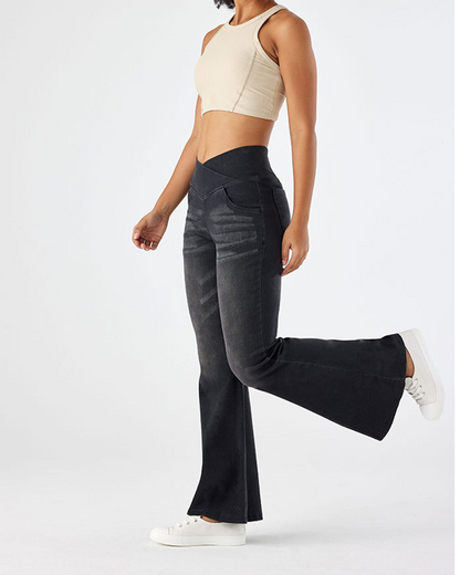 High Waist High Elastic Casual Pants