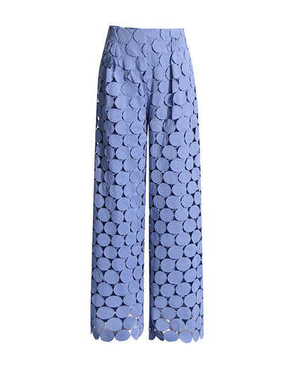 Disc Tassel Hollow High Waist Trousers