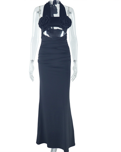 Embellished High Waist Dress