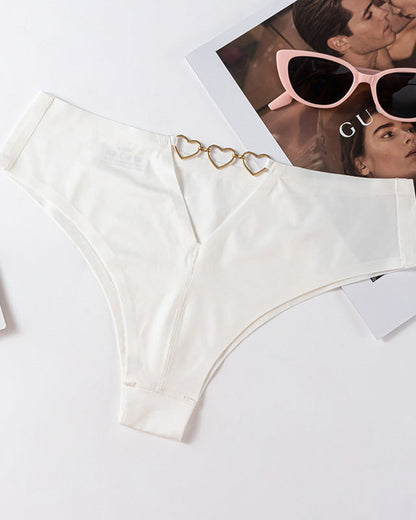 Ice Silk Nude Seamless T-Shaped Briefs