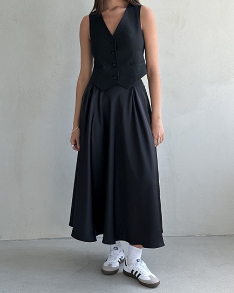 Elegant High-Waisted Skirt