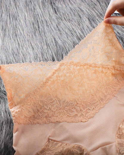 Lace High Waist Tummy Control Panties Leggings