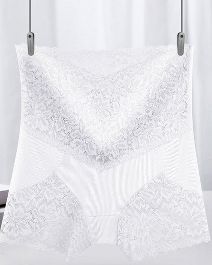 Lace High Waist Tummy Control Panties Leggings