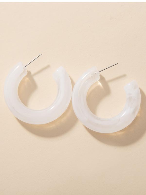 1pair Cuff Hoop Earrings for Women