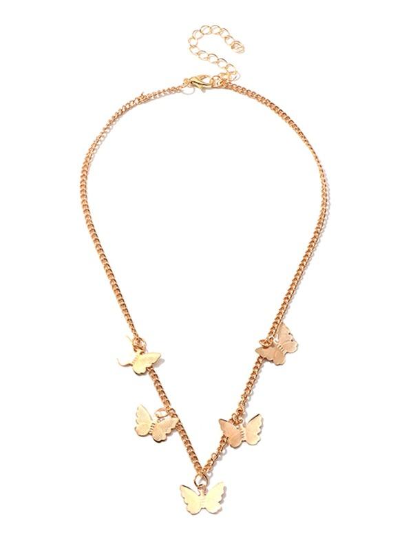 1pc Butterfly Charm Necklace for Women