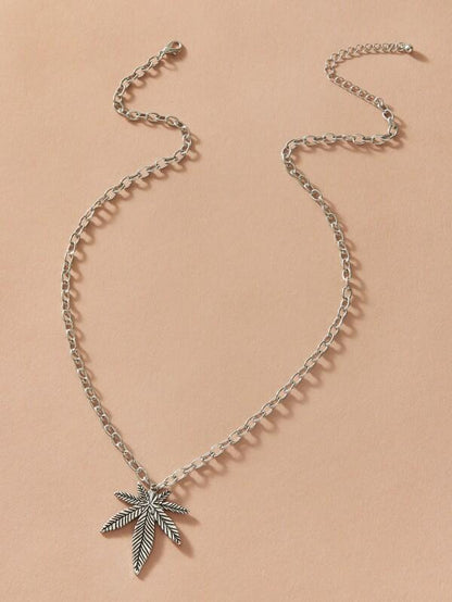 1pc Maple Leaf Charm Necklace for Women