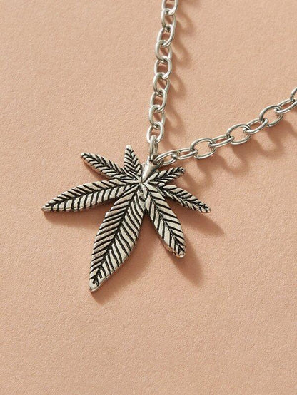 1pc Maple Leaf Charm Necklace for Women