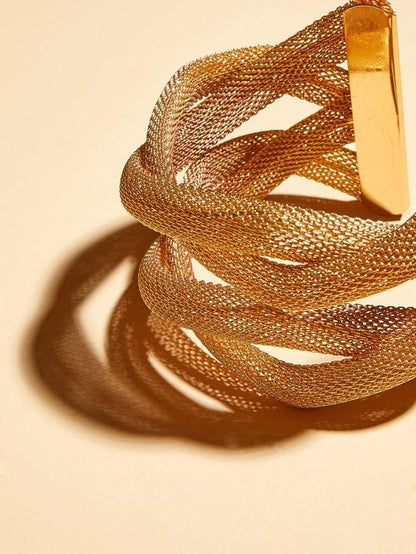 1pc Multi-layered Metal Mesh Bracelet for Women