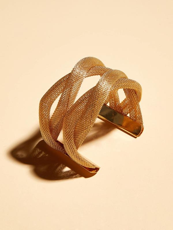 1pc Multi-layered Metal Mesh Bracelet for Women