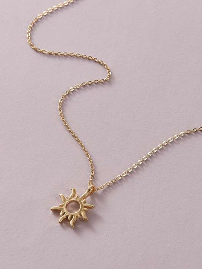 1pc Sun Charm Necklace for Women