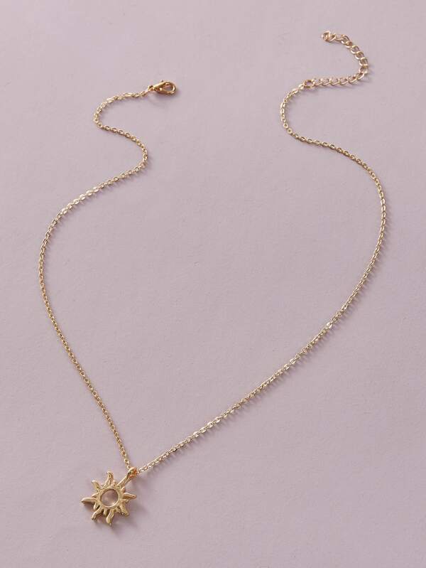 1pc Sun Charm Necklace for Women